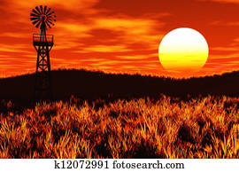 Agriculture Concept 3D render Agriculture Concept 3D render