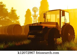Agriculture Concept 3D render Agriculture Concept 3D render