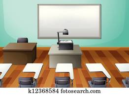 An empty classroom An empty classroom