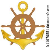 Anchor and Wheel Anchor and Wheel