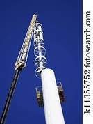 Assembilig cell tower 