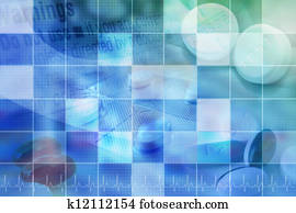 azul, farmacêutico, pílula, fundo, com, grade