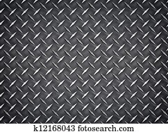 aço, prato diamante