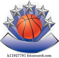 Basketball Design Emblem Award Basketball Design Emblem Award