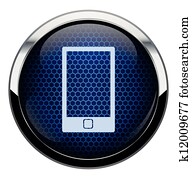 blau, wabe, telefon- ikone blau, wabe, telefon- ikone