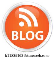 Blog (rss news) icon orange button Blog (rss news) icon orange button
