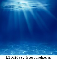 blue deep see underwater background