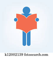 Book Reader Sign Icon Book Reader Sign Icon
