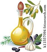 Bottle of olive oil Bottle of olive oil
