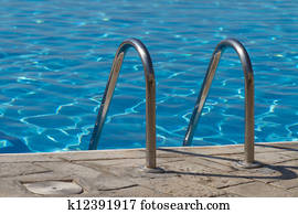 Bright blue swimming pool Bright blue swimming pool