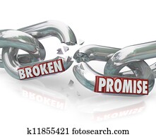 Broken Promise Chain Links Breaking Unfaithful Violation