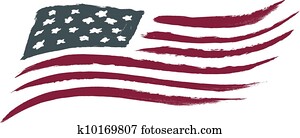 Brushed USA American Flag Brushed USA American Flag