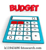 budget, taschenrechner