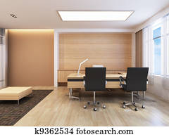 bureau, werkende, gebied