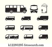Bus icons Bus icons