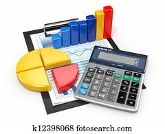 business, analytics., calculatrice, et, financier, reports.