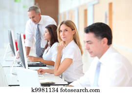 Business training in modern offices Business training in modern offices