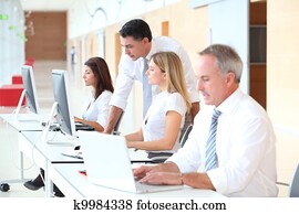 Business training in modern offices Business training in modern offices