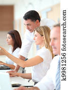 Business training in modern offices Business training in modern offices