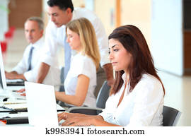 Business training in modern offices