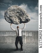 Businessman and stress Businessman and stress