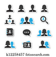 Businessman businesswoman icons Businessman businesswoman icons