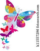 Butterflies and line brushes Butterflies and line brushes
