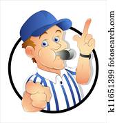 caricatura, árbitro