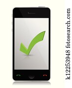 checking with smart phone checking with smart phone