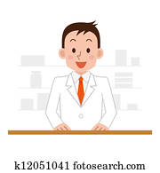 chemist man standing in pharmacy 