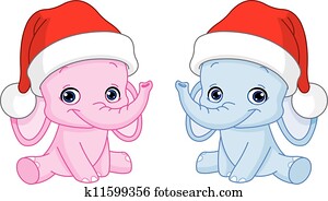 Santa hats Clipart | k5108314 | Fotosearch