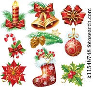 Christmas objects Christmas objects
