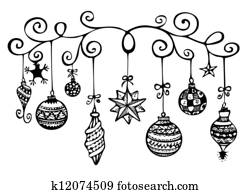 Christmas Ornaments Sketch Christmas Ornaments Sketch