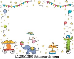 Circus Band Border Frame Circus Band Border Frame