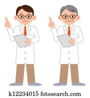 Clever doctor in a white coat Clever doctor in a white coat