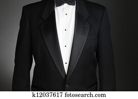 Closeup of a Tuxedo
