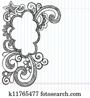 Cloud Sketchy Doodle Picture Frame Cloud Sketchy Doodle Picture Frame