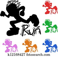 Colorful runner Colorful runner