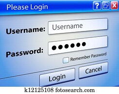 computador, teia, Signin, usuário, segurança