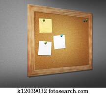 Cork Board on Wall Cork Board on Wall