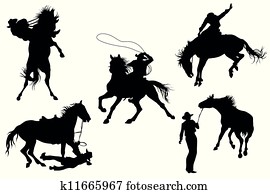 Cowboys silhouettes Cowboys silhouettes