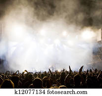 Crowd at concert Crowd at concert