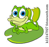 Cute Frog On A Lily Pad Cute Frog On A Lily Pad