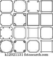 Decorative simple frames Decorative simple frames
