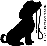 Dog and Leash Dog and Leash