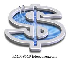 Dollar swimming pool Dollar swimming pool