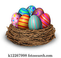 Easter Eggs Nest