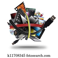 Electronic Technology USB Cord Ball