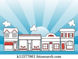 empresa pequeno porte, rua principal