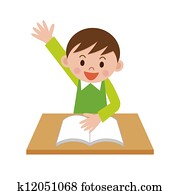 enfants, dans, école